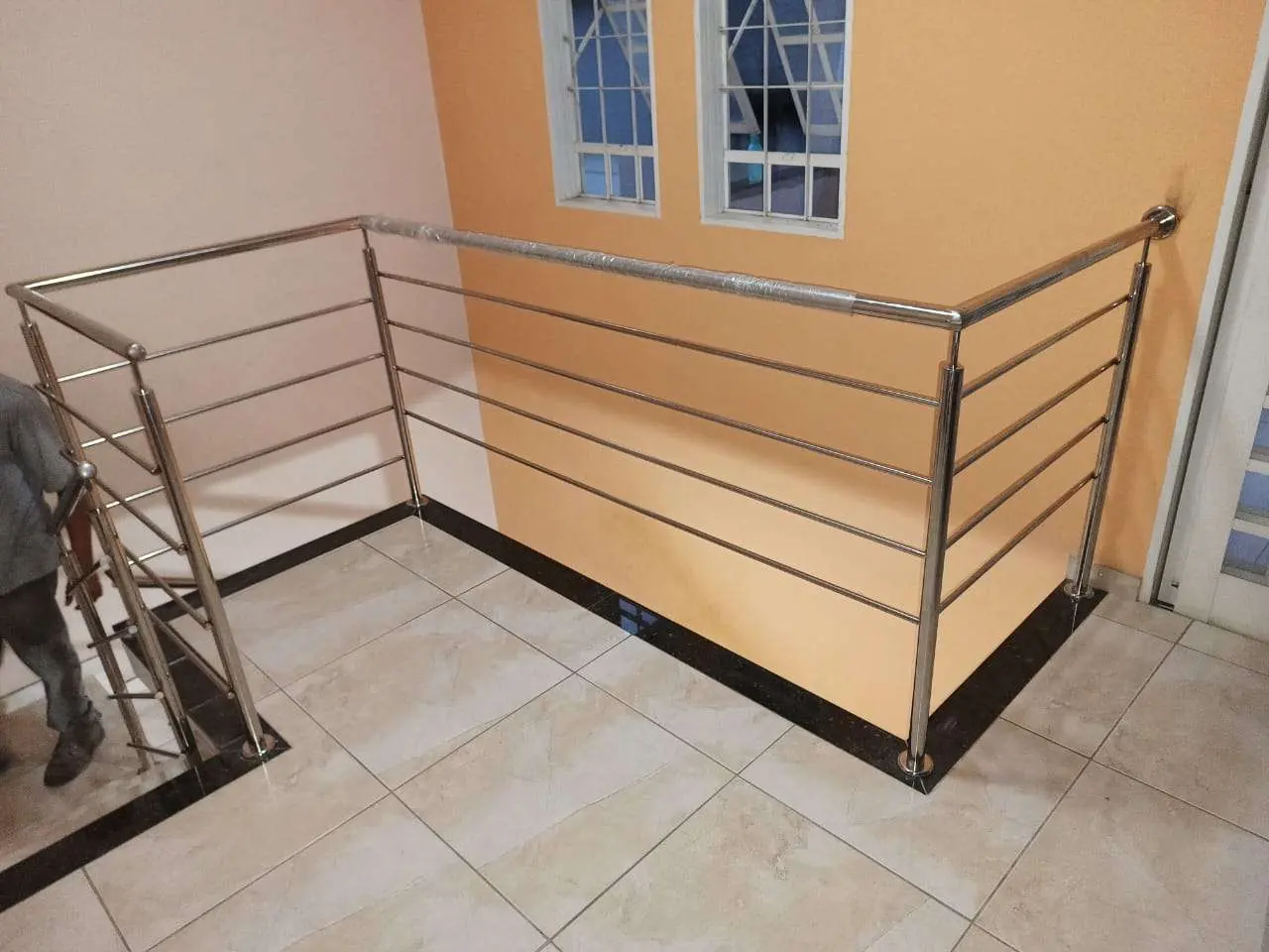 Corrimão apartamento — obra da Arte Inox Design
