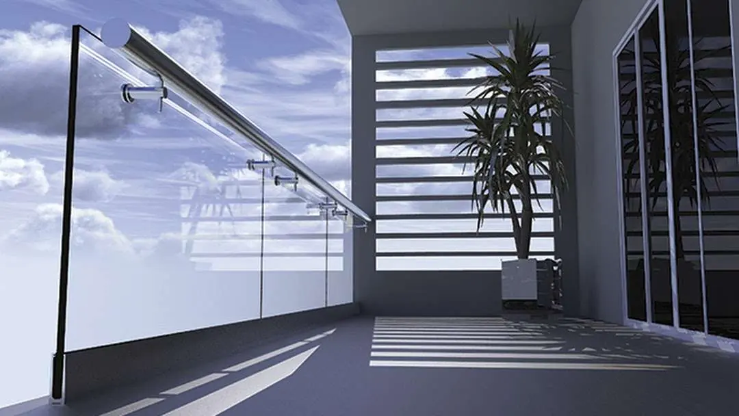 Guarda corpo vidro luxo — Arte Inox Design